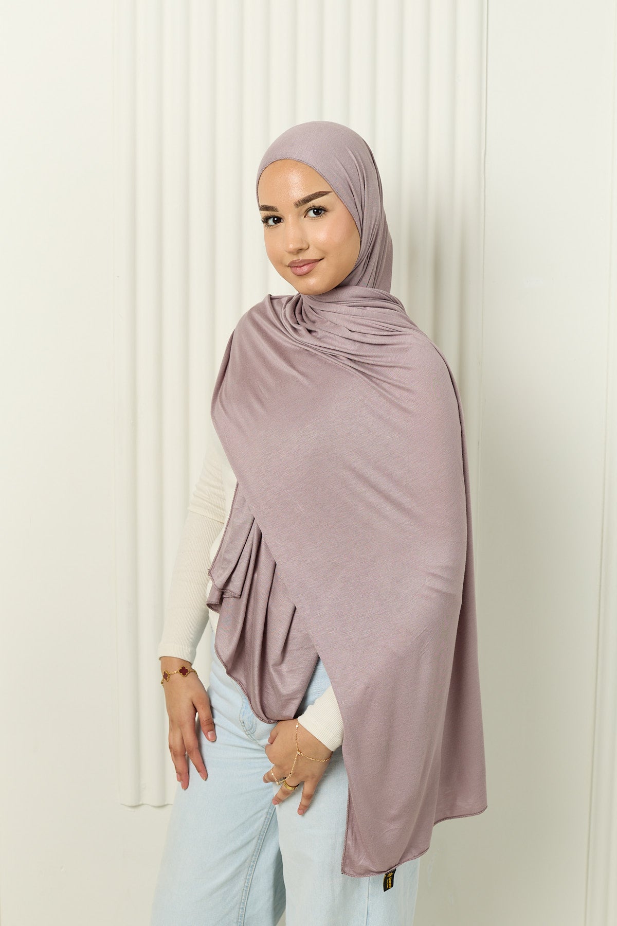Premium Jersey Hijab in Dusty Mauve