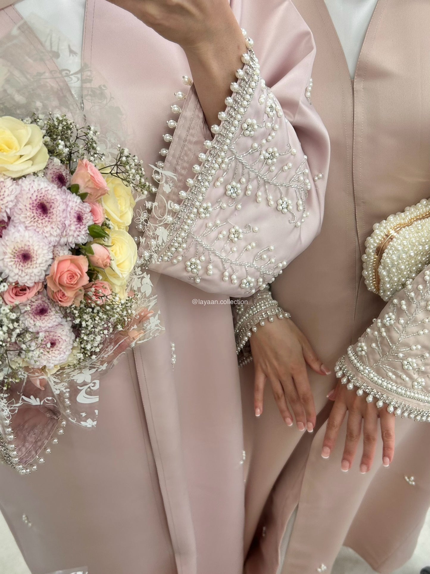 Nawra Abaya in Lilac