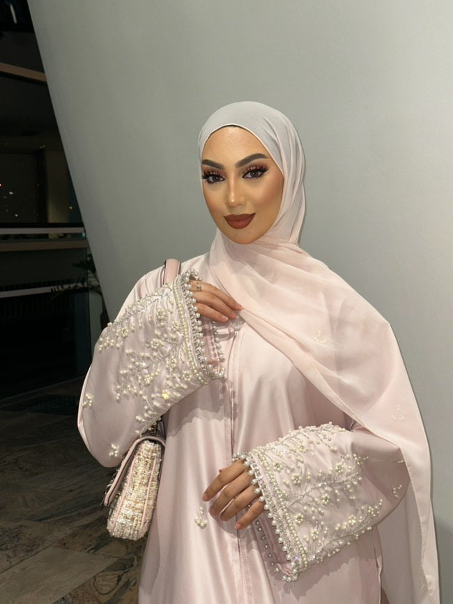 Nawra Abaya in Lilac
