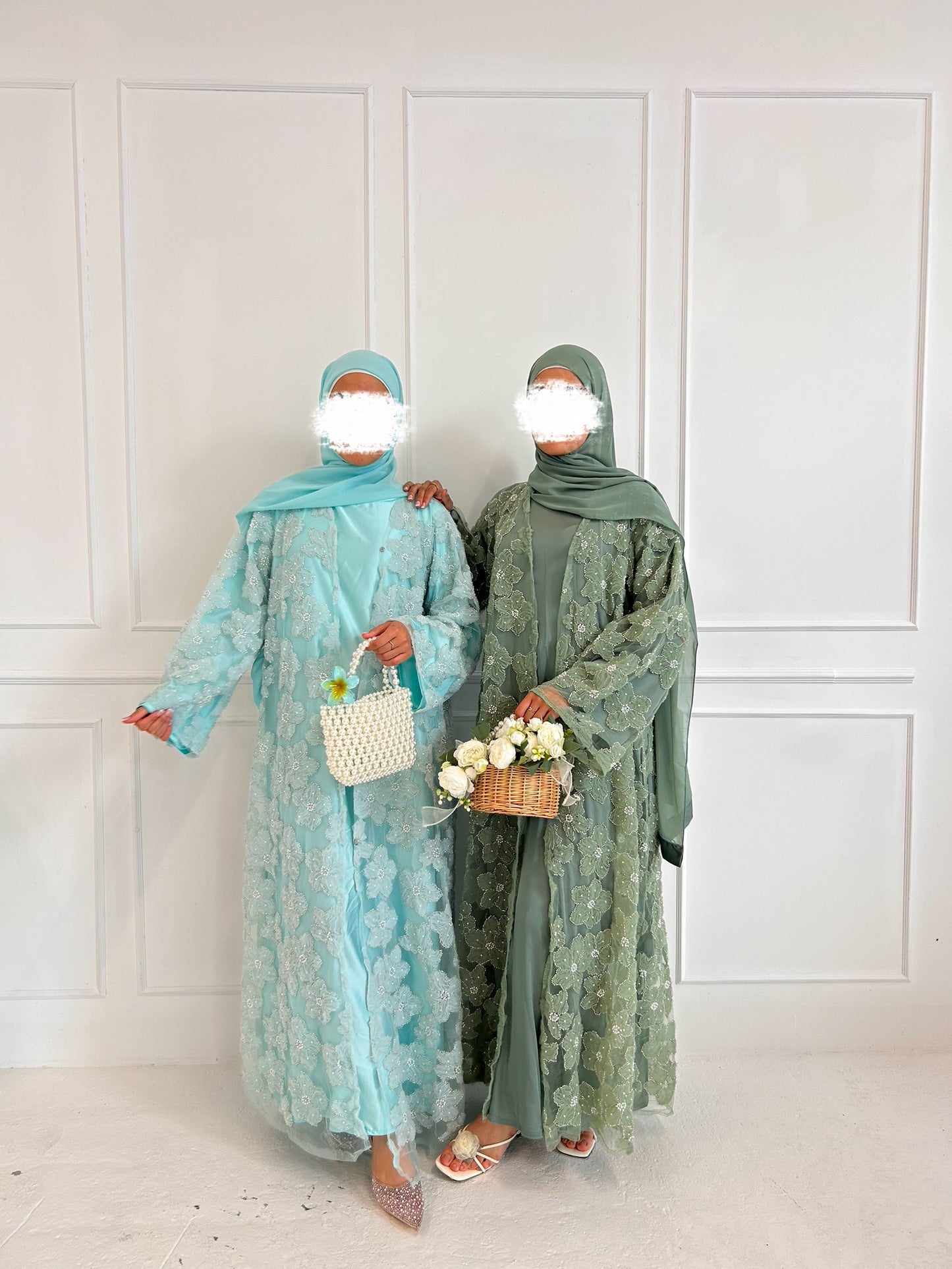 Floral Bloom in Sage Green