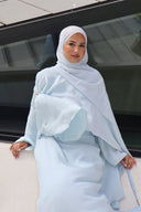 Lujain Cape Dress in Blue