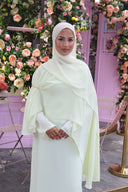 Lujain Cape Dress in Yellow