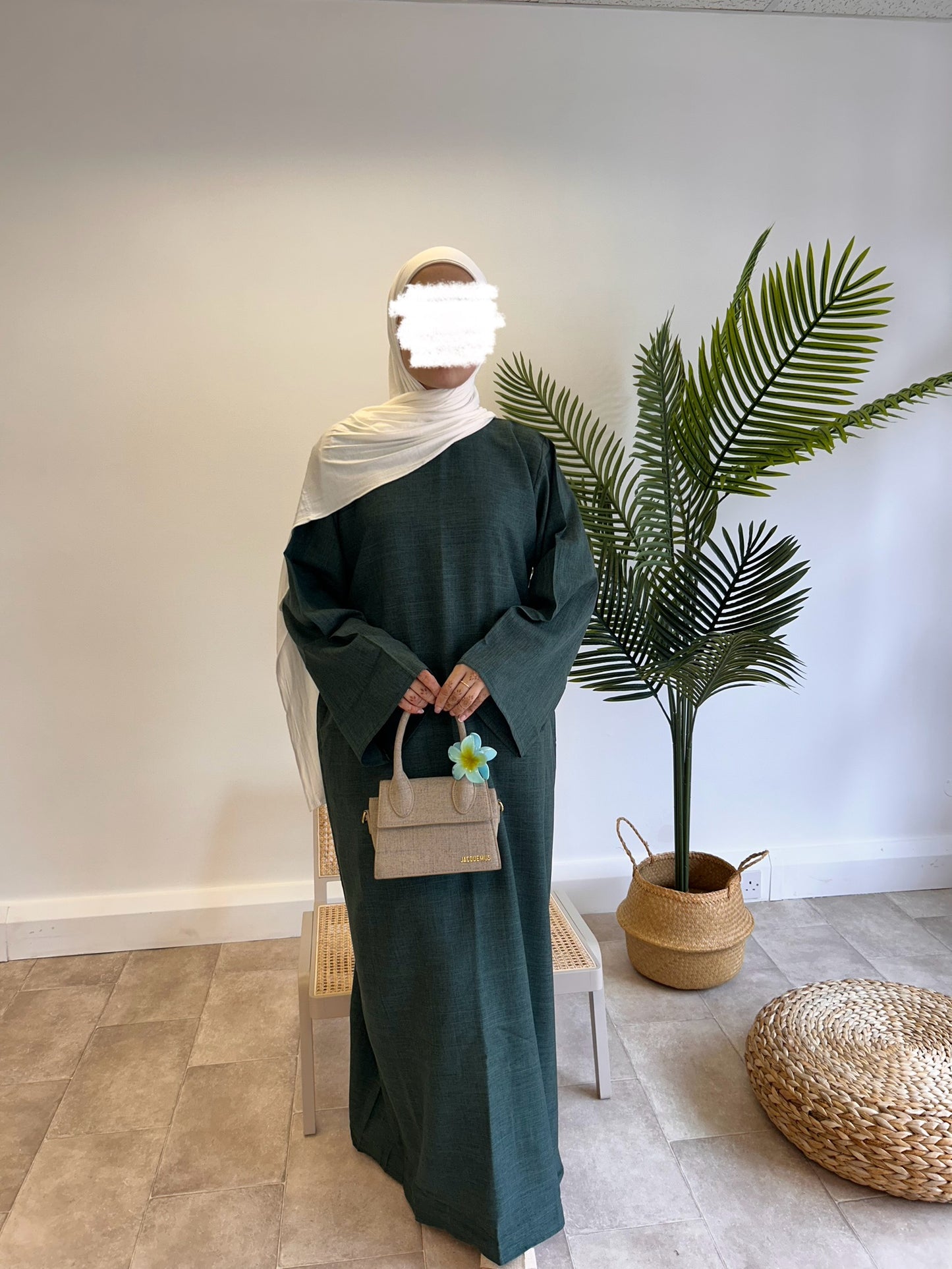 Lina Abaya in Emerlad Green