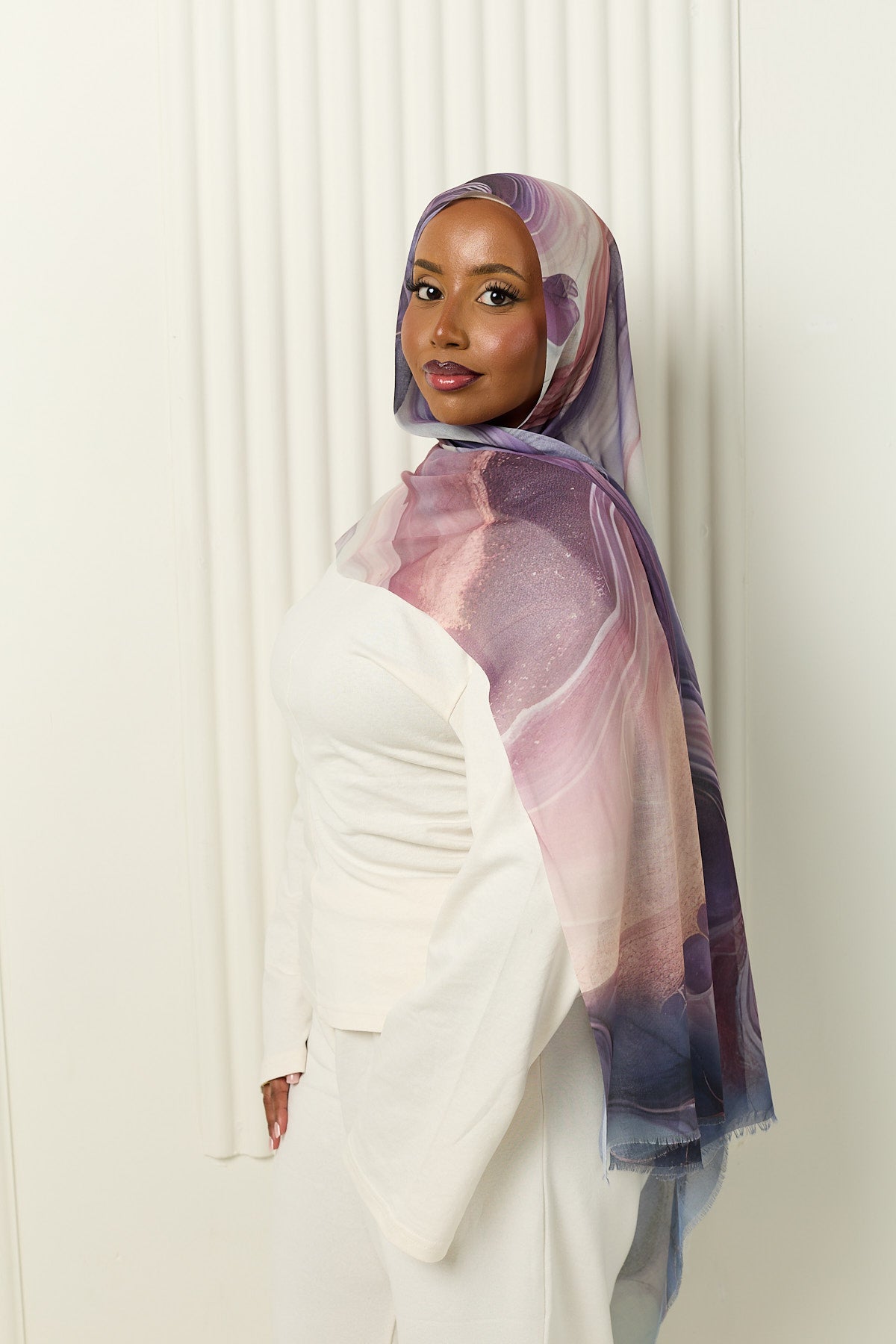 Modal Hijab in Lavender Haze