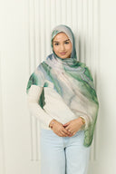 Modal Hijab in Verdant Glow
