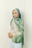Modal Hijab in Verdant Glow