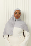 Premium Jersey Hijab in Dove Grey