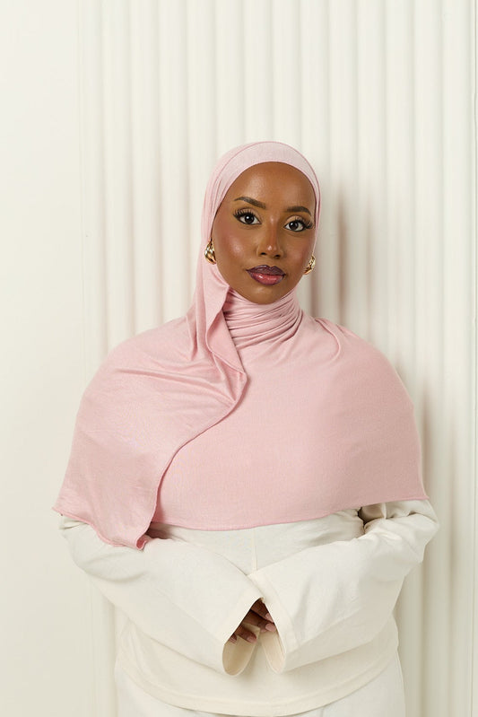 Premium Jersey Hijab in Petal Rose