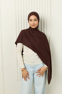 Premium Jersey Hijab in Rich Cocoa