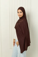 Premium Jersey Hijab in Rich Cocoa