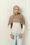 Premium Jersey Hijab in Caramel Beige