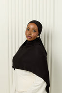 Premium Jersey Hijab in Midnight Black
