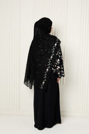 Rania Open Abaya in Black