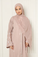 Arwa Open Abaya in Blush