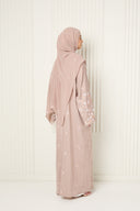 Arwa Open Abaya in Blush
