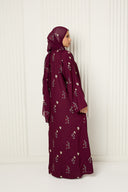 Alaya Open Abaya in Berry