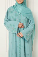 Noura Abaya in Seafoam