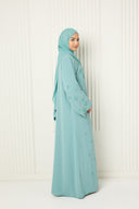 Noura Abaya in Seafoam