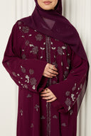 Noura Abaya in Berry