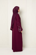 Noura Abaya in Berry