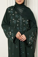 Noura Abaya in Emerald