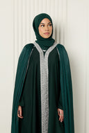 Safa Abaya in Emerald