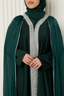 Safa Abaya in Emerald