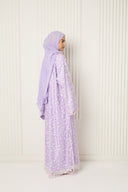 Inès Abaya in Violet