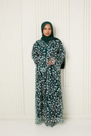 Inès Abaya in Emerald
