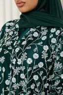 Inès Abaya in Emerald