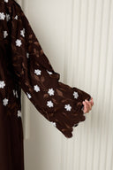 Rania Closed Abaya in Chocolate Brown
