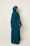 Arwa Closed Abaya in Teal