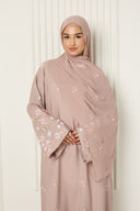 Arwa Closed Abaya in Blush
