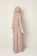 Arwa Closed Abaya in Blush