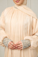 Ayla Abaya in Beige