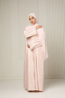 Nawra Abaya in Dusty Rose