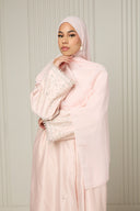 Nawra Abaya in Dusty Rose