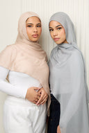 Premium Modal Hijab in Champagne Nude