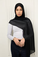 Premium Modal Hijab in Black