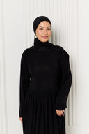Hanaa Jersey Dress in Black