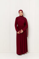Hanaa Jersey Dress in Red