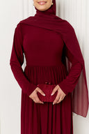 Hanaa Jersey Dress in Red