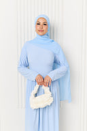 Hanaa Jersey Dress in Blue