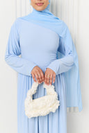 Hanaa Jersey Dress in Blue