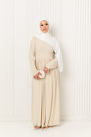 Hanaa Jersey Dress in Cream