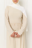 Hanaa Jersey Dress in Cream