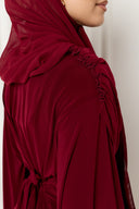 Dana Jersey Cape Dress in Red