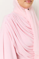 Dana Jersey Cape Dress in Pink