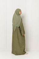 Lina Abaya in Olive Green