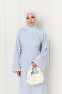 Reem Linen Set in Blue